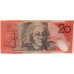 AUSTRALIA 2008 . TWENTY 20 DOLLAR BANKNOTE . STEVENS/HENRY . RADAR SERIAL 72127